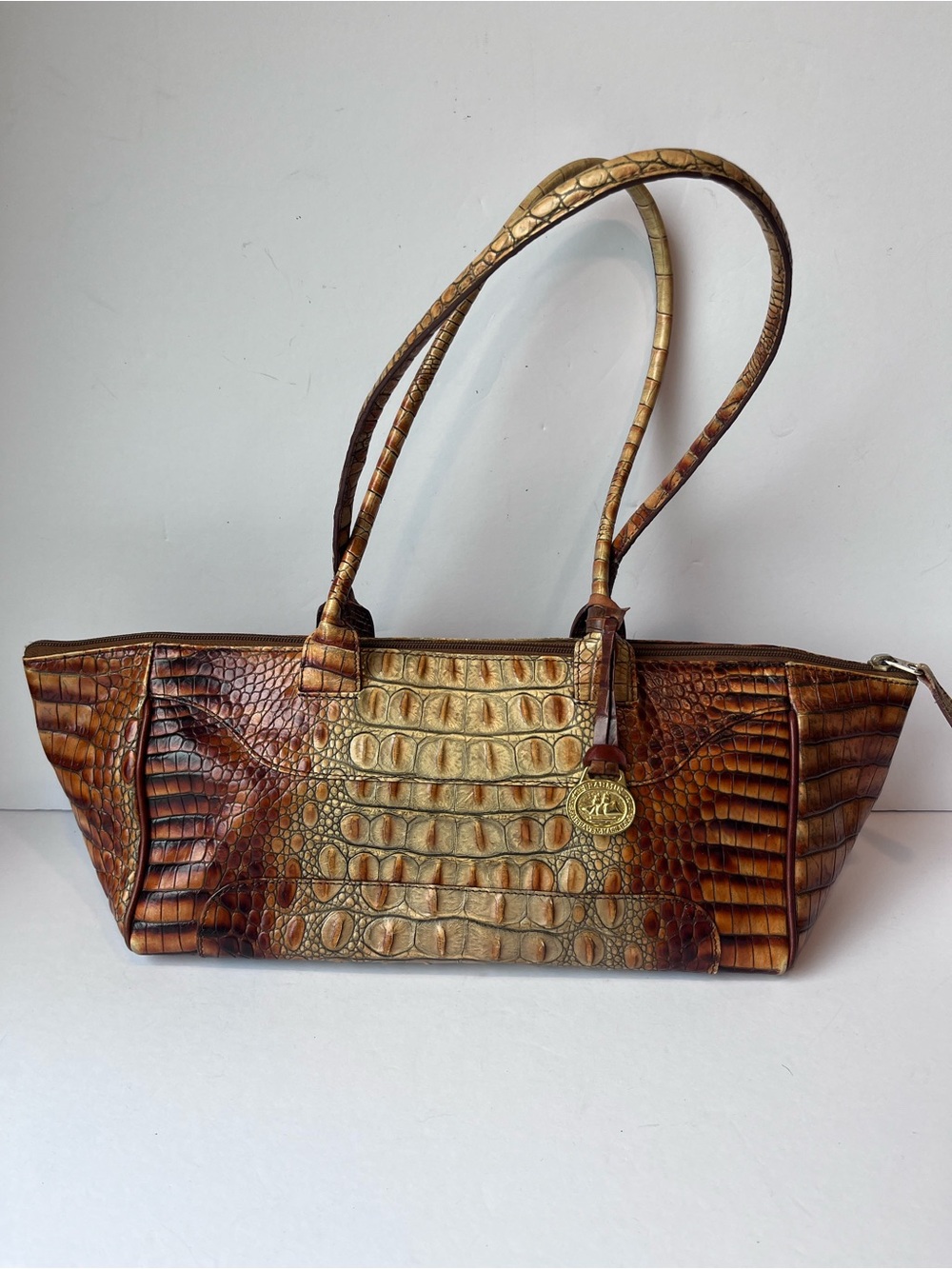 Vintage Brahmin East West Leather Bag